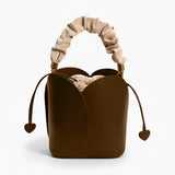VICIDERCI Althea vegan leather bucket bag in brown