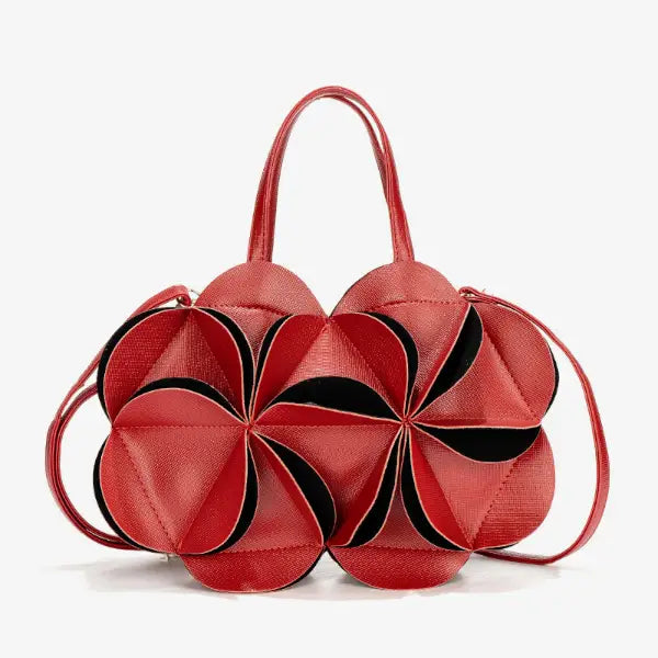 VICIDERCI Amelisse vegan leather evening bag in red