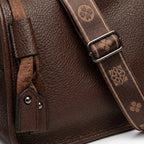 VICIDERCI Auralis vegan leather crossbody bag in brown detail view
