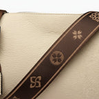 VICIDERCI Auralis vegan leather crossbody bag in off white detail view