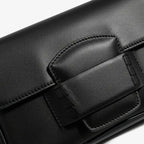 VICIDERCI Faelina genuine cowhide shoulder bag in black detail view