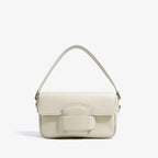VICIDERCI Faelina genuine cowhide shoulder bag in off white