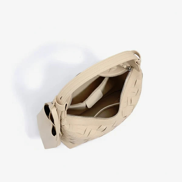 VICIDERCI Ismara genuine leather hobo bag inside view