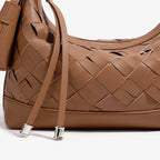 VICIDERCI Ismara genuine leather hobo bag in brown detail view