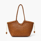 VICIDERCI Ivara top-grain cowhide tote bag in brown