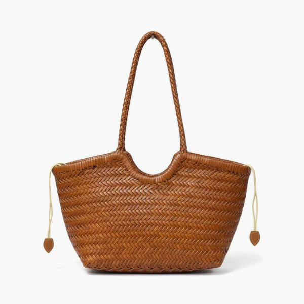 VICIDERCI Ivara top-grain cowhide tote bag in brown