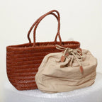 VICIDERCI Ivara top-grain cowhide tote bag inside view