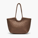 VICIDERCI Ivara top-grain cowhide tote bag in coffee